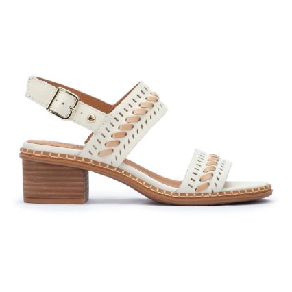 Women's Pikolinos BLANES Heels Sandals White | NZ EQ31857